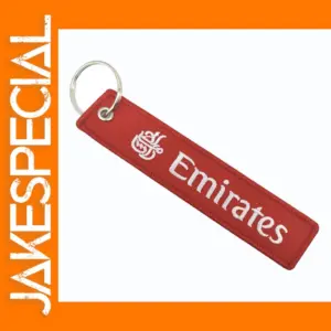 Red Emirates Double Sided Key Chain