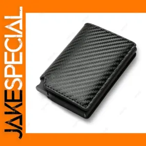 RFID Carbon Fiber Slim Wallet for Men