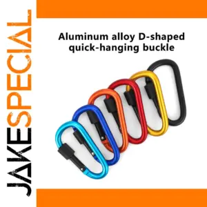 D Shape Carabiner with Locking Clasp
