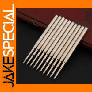 10PC Ballpoint Pen Refills in Blue or Black