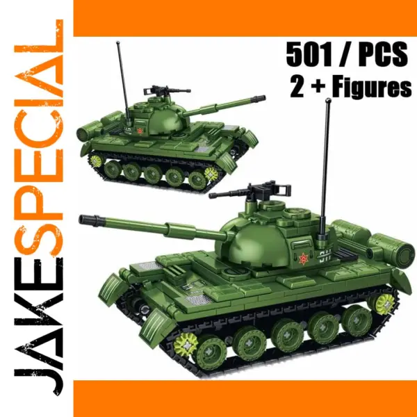 501 Piece WWII Tank Building Block Set