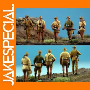 1:72 Scale Resin German Marching Group Model