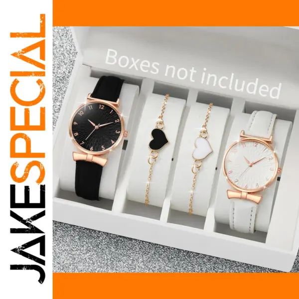 4pcs Fashion Women Quartz Watch Set GLS2886