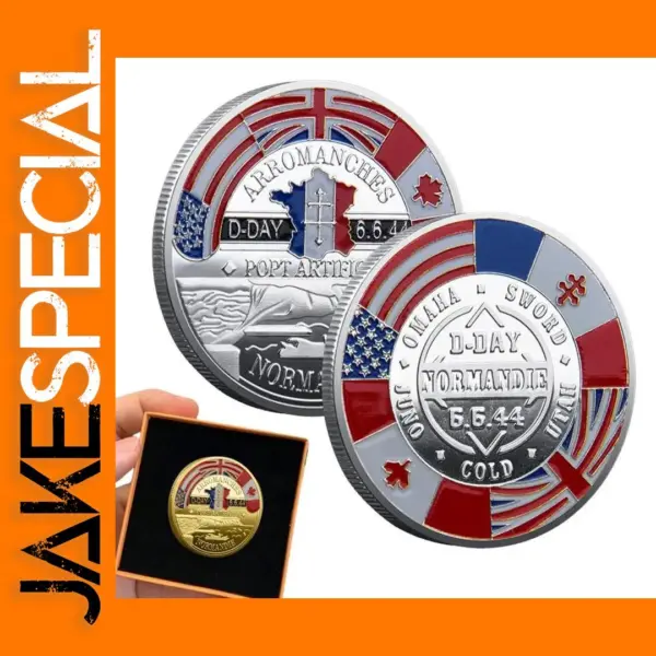D-Day 80th Anniversary Commemorative Replica Coin