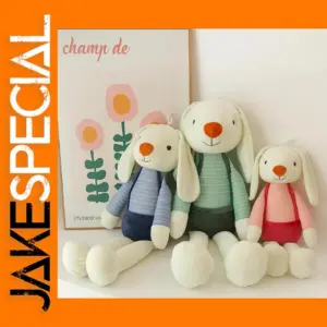 Cute 110cm Candy Rabbit Plush Pillow Toy