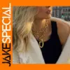 Unisex Layered Chain Necklace with Pendant