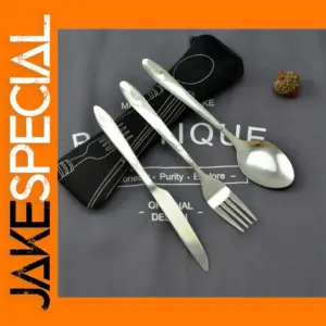 Portable Cartoon Stainless Steel Picnic Cutlery Set