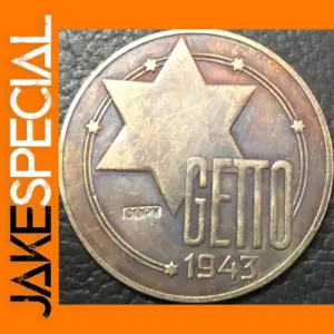 1943 Jewish Ghetto 20 Mark Coin Replica