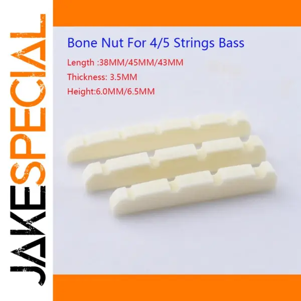Bone Nut for 5 Strings Bass Guitar 45MM