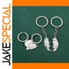 Otter Design Stainless Steel Keychain Set