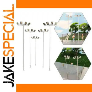 5pcs 1:87 Scale Street Light Models