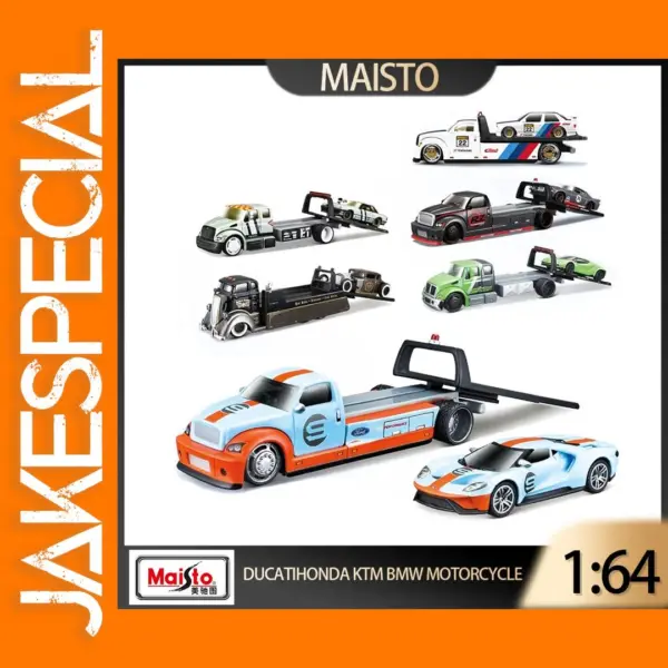 Maisto 1:64 Diecast Transport Trailer Set