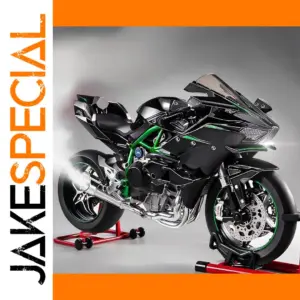 Kawasaki H2R 1:6 Diecast Motorcycle Model with Sound and Light