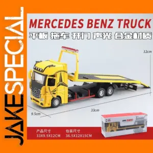 1:24 Scale Mercedes Benz Flatbed Truck Model