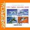 1/144 Scale Assembled Fighter Model Set