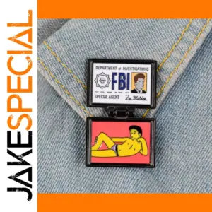 Agent Brooch with Flip-top Oil Drip Design
