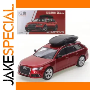 1/64 Scale Metallic Red Audi RS6 Diecast Model