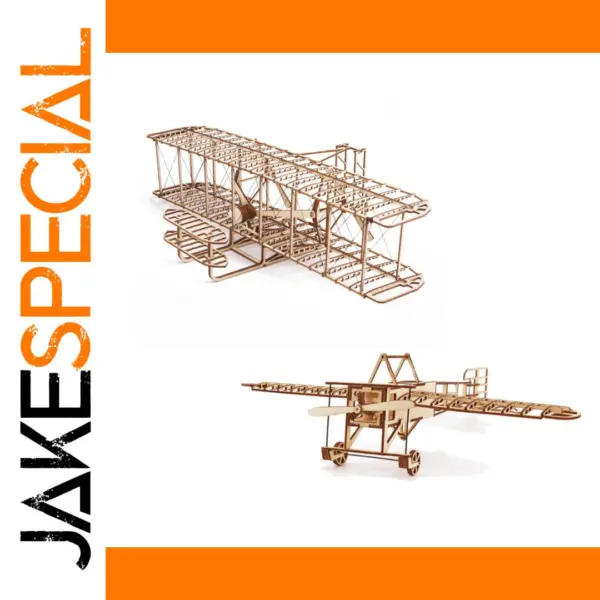 Wright Brothers 3D Wooden Airplane Puzzle Kit