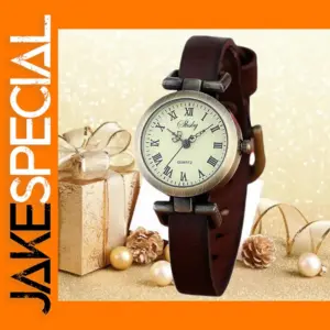 Antique Bronze Leather Watch for Women
