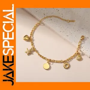 Starfish Shell Charm Bracelet for Women