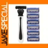 6-Ply Manual Razor with 6 Replacement Blades