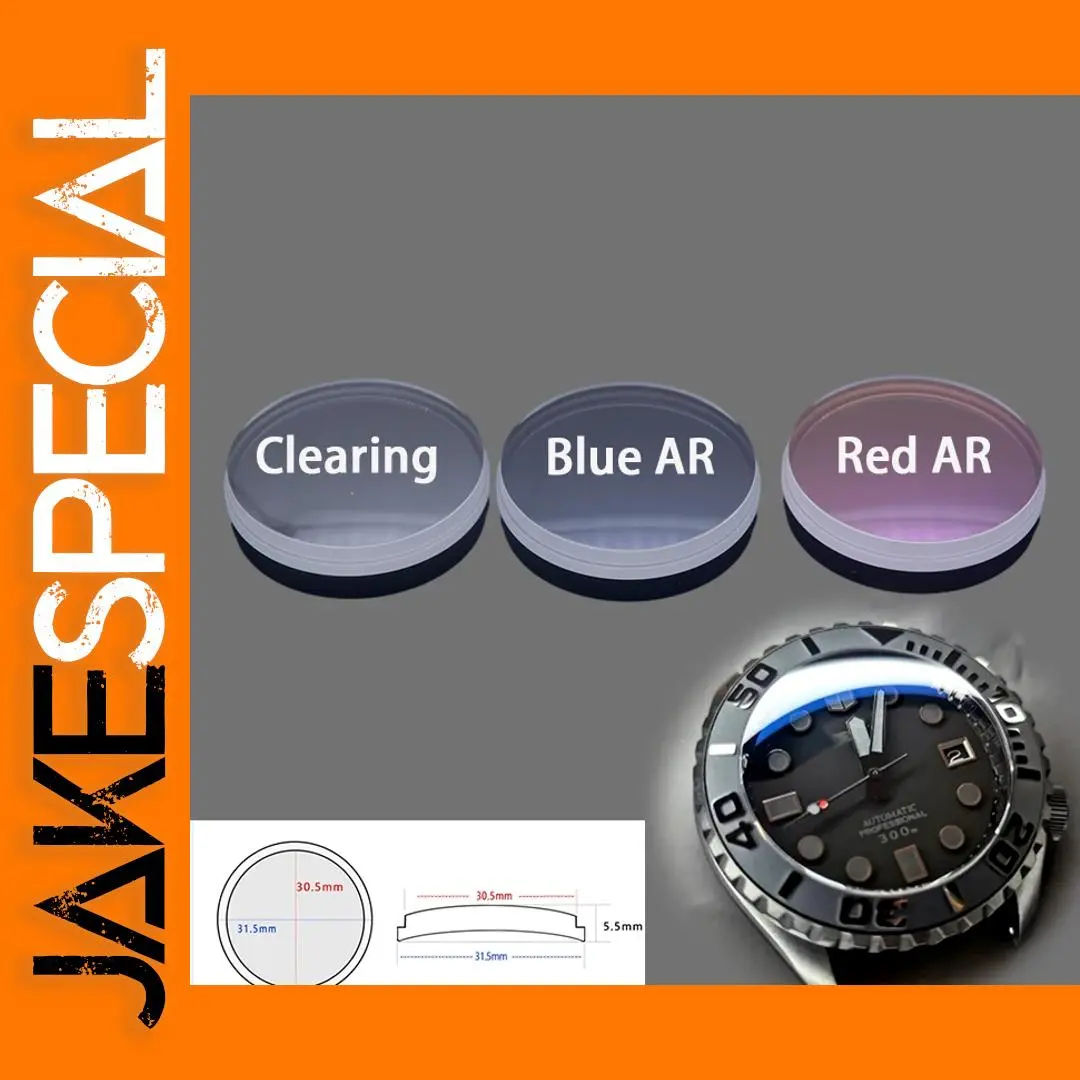 31.5mm Sapphire Crystal Watch Glass with AR Coating 1 31.5mm Sapphire Crystal Watch Glass with AR Coating