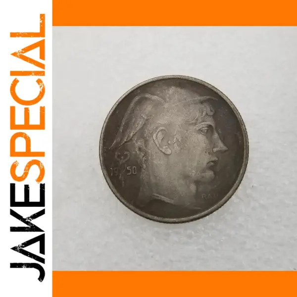Belgium 1950 Silver Coin Replica Collectible