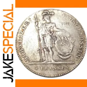 1814 Swiss 4 Franken Silver Replica Coin