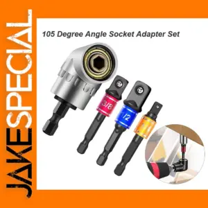 105° Right Angle Drill Socket Adapter Set