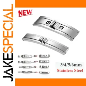 Butterfly Watch Buckle Stainless Steel 3-6mm