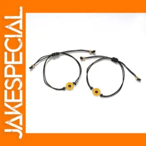 Alloy Sunflower Daisy Bracelet Set