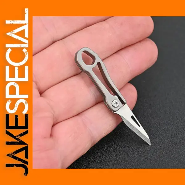 Mini Titanium Alloy Folding Knife EDC Tool