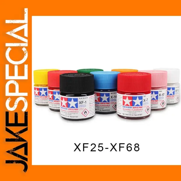 10ml Tamiya Water-Based Flat Acrylic Paint Set