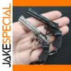 Mini Revolver Pistol Keychain Ornament