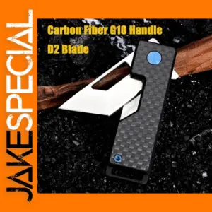 Compact Folding Knife with D2 Blade and G10 Handle