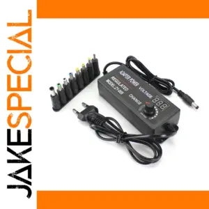 Adjustable 12V Power Supply with LED Display for Electronics