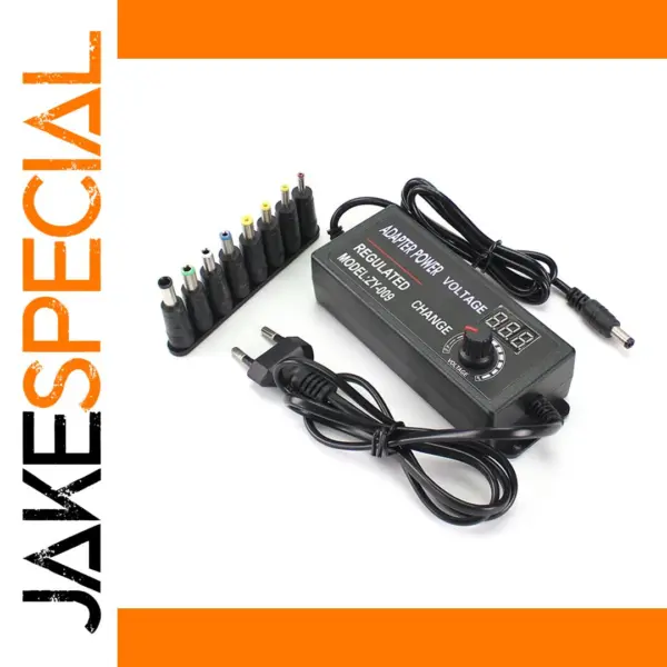 Adjustable 12V Power Supply with LED Display for Electronics