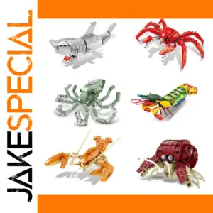 Marine Animal Building Brick Set for Kids