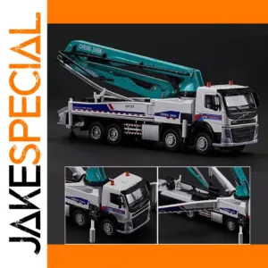 1/50 Scale Volvo Concrete Pump Truck Model