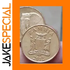 21mm Zambia Elephant Commemorative Coin