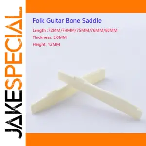 Bone Saddle for Folk Acoustic Guitar 72-80MM