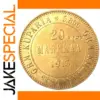 1913 Finland 20 Markkaa Gold Coin Replica