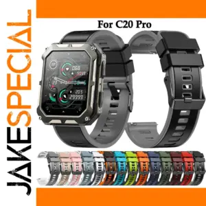C20 Pro 22mm Silicone Watch Strap for Smartwatch