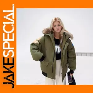 Women's Padded Hooded Cotton Parka Jacket