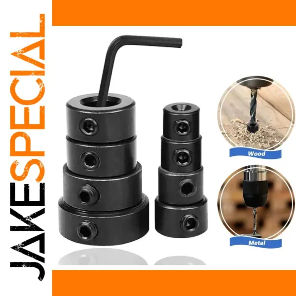 9-Piece Drill Bit Depth Stop Collar Set