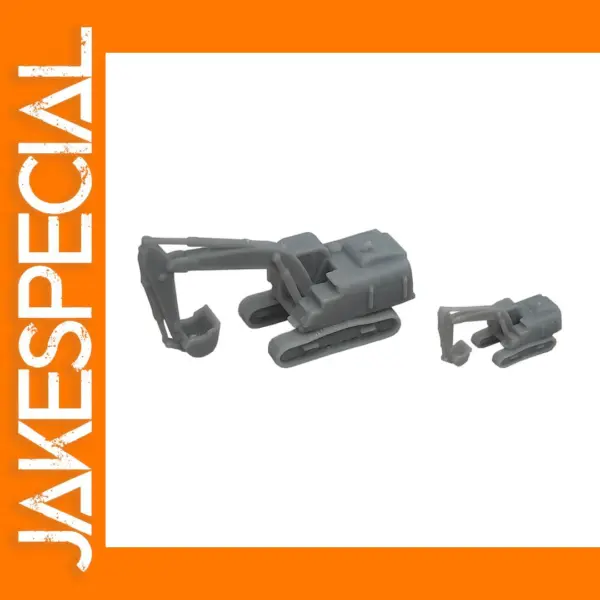 5PCS Resin Caterpillar Excavators 1/700 1/350