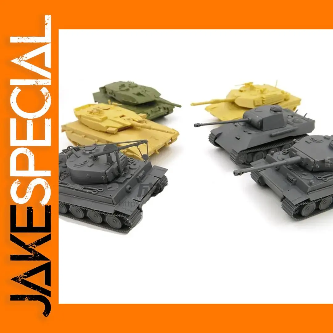 1/72 Tiger-Type Model Tank Set of 6 1 1/72 Tiger-Type Model Tank Set of 6