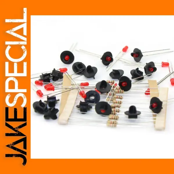 10pcs Red LED Target Faces for HO TT Scale