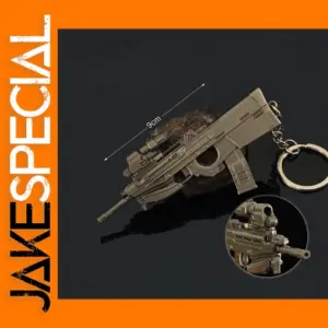 9cm Alloy Gun Model Keychain Toy