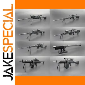 1/6 Scale Mini Sniper Rifle Model Toy
